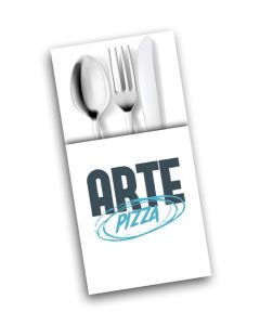 ARTE PIZZA Napkins Tablin White - 8fold - 40cm