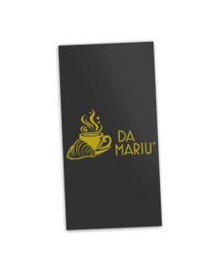 DA MARIU - Black Napkins - 3ply - 8Fold - 40cm