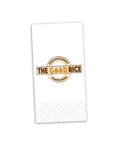 Napkins White GOOD RICE - 8Fold - 2Ply - 40cm - 2000