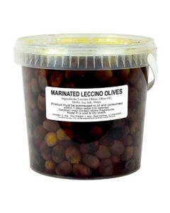 MICCIO - LECCINO Black Olives Marinated Pitted - 1.3kg