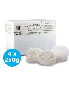LA NOBILE - Mozzarella di Bufala - 4x250 g - Price x kg - Pre-order-only