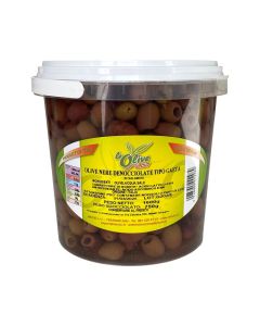 BLACK GAETA OLIVES - PITTED - IN BRINE
