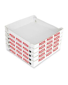 PIZZA CUBO White Box " Pizza try " 29.5x29.5x3 - 200 pz