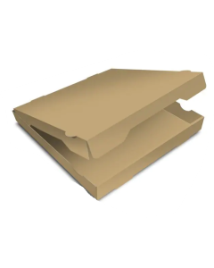 Pizza Box Plain Brown - 26x26x4cm - 10" - 100 pz