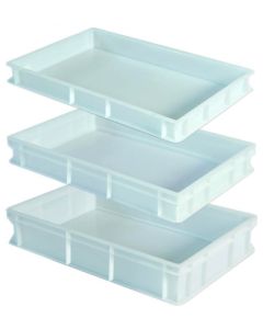GIMETAL - Deep Pizza Dough Plastic Tray - 60x40x10