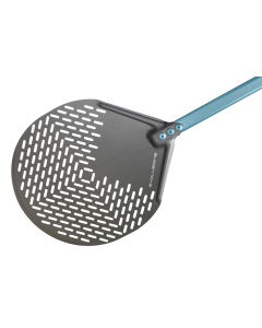 GIMETAL - Aluminum Round Perforated Pizza Peel - 36x150cm