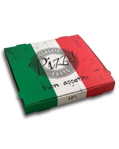 PIZZA BOX 'ITALIA' FLAG - 32 x 32 x 4cm - 12.5"
