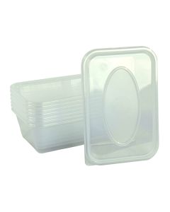 SATCO - Containers + Lids Plastic Microwave - 250 x 500 ml