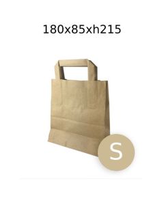 Carrier Bags Small Brown Paper - 180x85x215 - 250pz