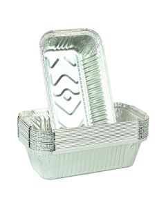 Foil Aluminium Containers Rectangular ( NO 6A PK500 ) 197mm x 105mm x 49mm