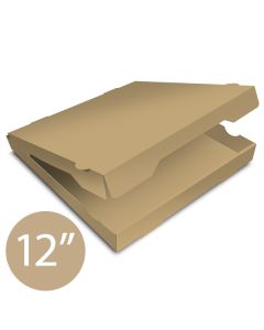 Pizza Box Plain Brown - 32x32x4 - 12.5x12.5x1.5 - 100 pz