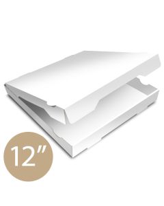 Pizza Box Plain White - 32x32x4 - 12.5x12.5x1.5 - 100 pz