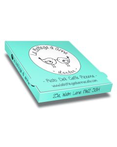 BOTTEGA DI ANNA - Pizza Box White Paper - 2col - 32x32x4 - 12inch - 100pz