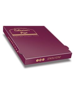 ANTONINOS - Pizza Box White Paper - 4col - 32x32x4 - 12.5x12.5x1.5 - 100 pz