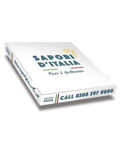 SAPORI D'ITALIA - Pizza Box White Paper - 4col - 32x32x4 - 100pz