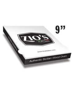 ZIO'S - Pizza Box White Paper - 3col - 24x24x4 - 9x9x1.5inch - 100 pz