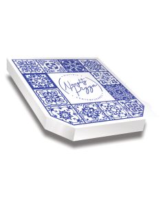 NAUGHTY PIZZA - Pizza Box White Paper - 1col - 32x32x4 - 12.5x12.5x1.5inch - 100 pz