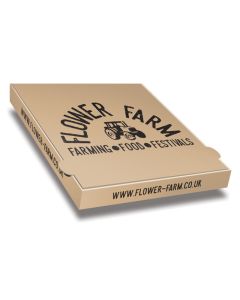 FLOWER FARM - Pizza Box Brown Paper - 1col - 31x31x4 - 100pz
