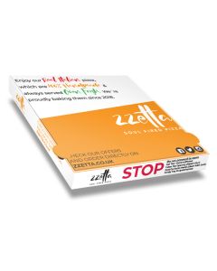 ZZETTA - Pizza Box White Paper - 4col - 32x32x4 - 12.5x12.5x1.5 inch - 100 pz