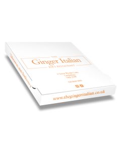 GINGER ITALIAN - Pizza Box White Paper - 1col - 31x31x4 - 12x12x1.5inch - 100 pz