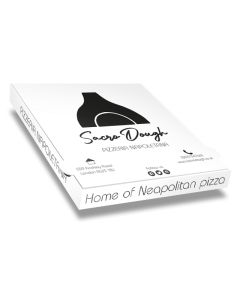 SACRO DOUGH - Pizza Box White Paper - 1col - 32x32x4 - 12.5x12.5x1.5inch - 100 pz