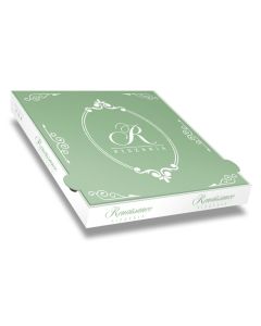 RENAISSANCE - Pizza Box White Paper - 1col - 32x32x4 - 12.5x12.5x1.5 - 100 pz