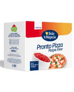O SOLE E NAPULE - Crushed Tomato Pronto Pizza Polpa Fine Bag in Box - 2x5kg