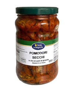 O SOLE E NAPULE - Sun Dried Tomatoes Seasoned & Packaged in Sunflower Oil - 1.6kg