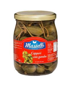Capers with Steam in Vinegar - 580gr - MASIELLO