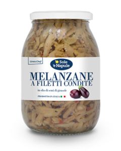 O SOLE E NAPULE - Fillets Aubergine in Oil  - 960 g