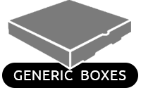 Generic designs pizza boxes